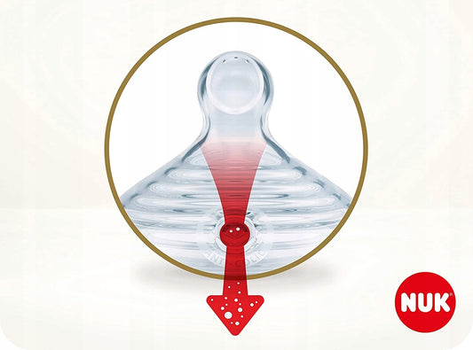 NUK Nature Sense set de 3 biberones de vidrio + chupete calmante 0+