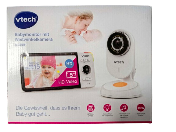 VTECH VM818 HD ηλεκτρονική νταντά με ευρυγώνια κάμερα 5" LCD