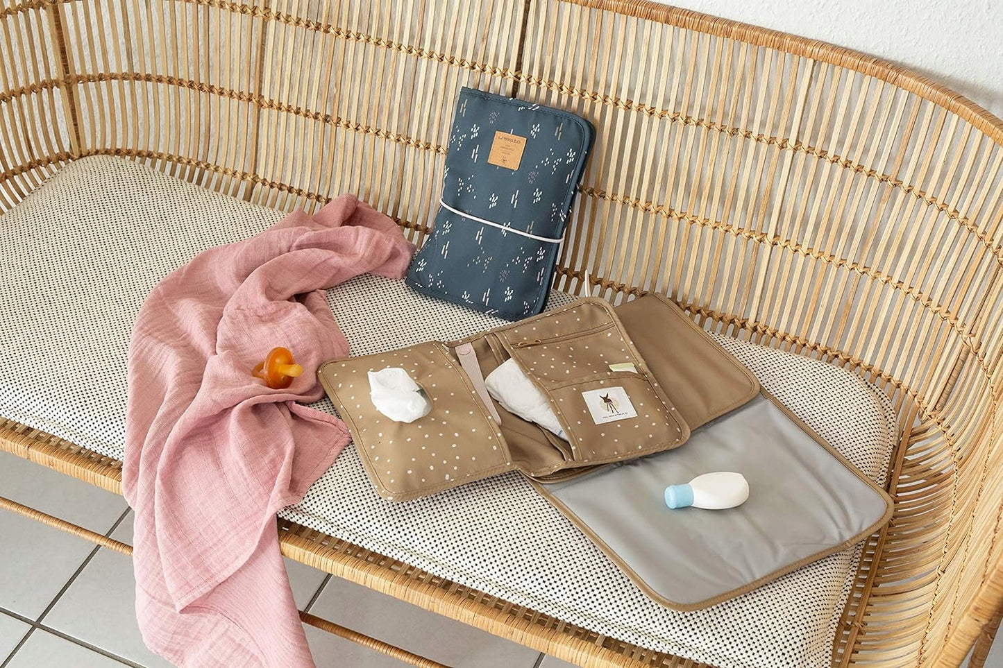 LASSIG diaper and wipes organizer + changing mat