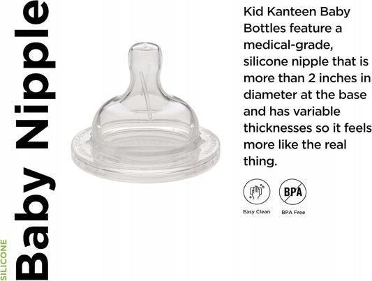 KID KANTEEN spenen voor flessen x2 middelmatige doorstroming