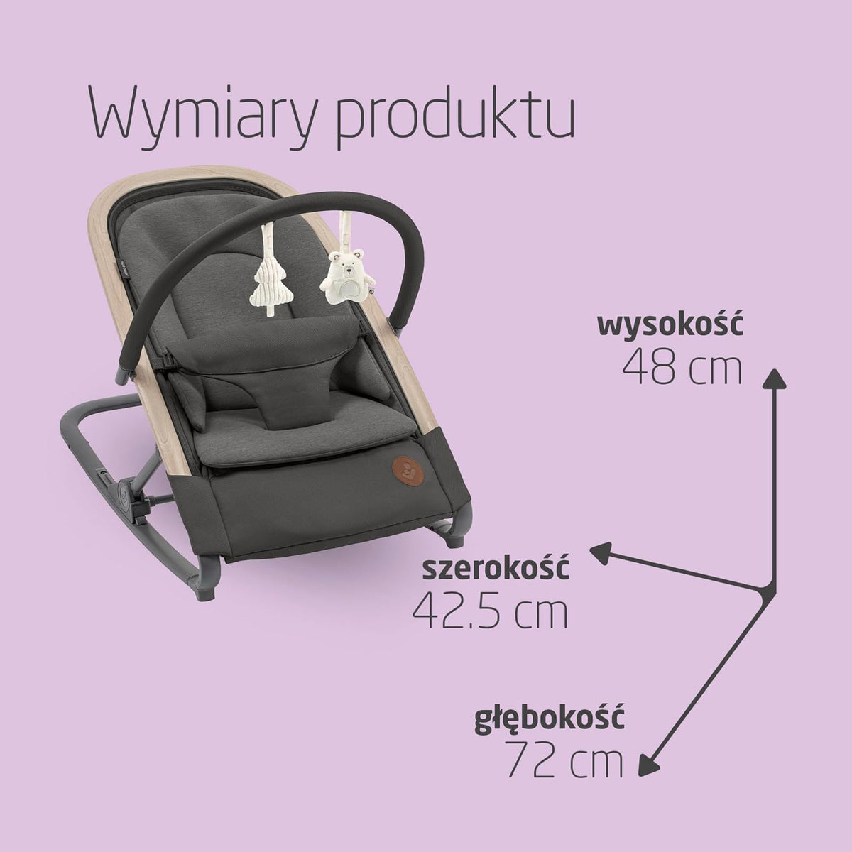 MAXI-COSI KORI 2 în 1 șezlong balansoar până la 15 kg