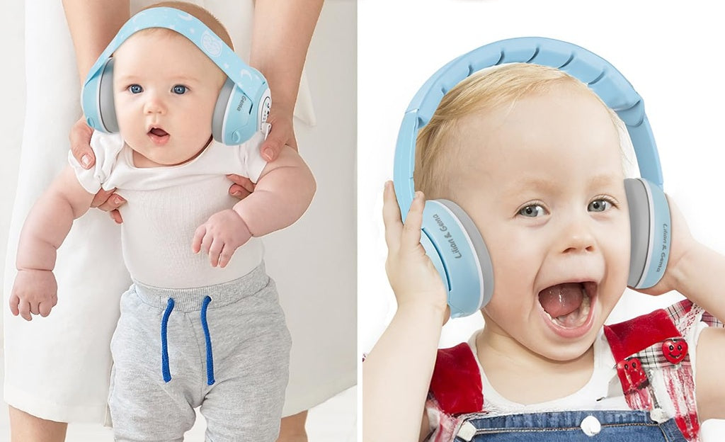 LILIAN & GEMA 2w1 słuchawki ochronne wygłuszające 25 dB + etui SOWA