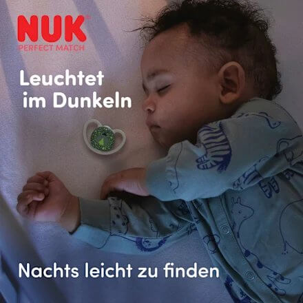 NUK Perfect Match Air Night smoczki 18-36m lew i świetlik 2 szt. – nowy – zdjęcie 4