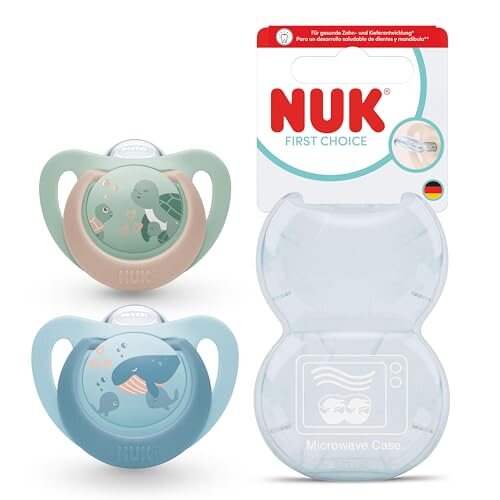 NUK First Choice fopspenen 18-36 mnd. 2 st. Schildpad/Walvis