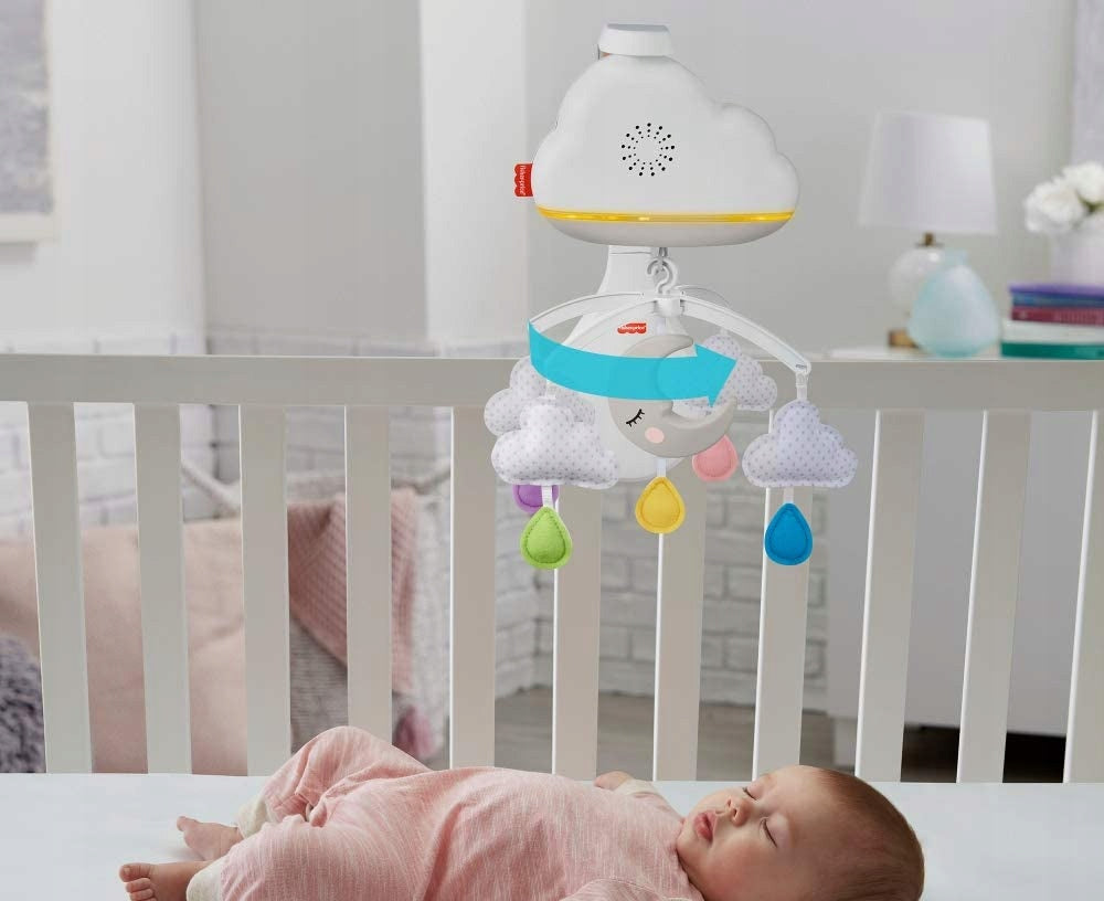 FISHER PRICE karuzela z czujnikiem hałasu, lampka "O