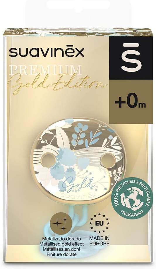SUAVINEX PREMIUM klip na dudlík GOLD EDITION