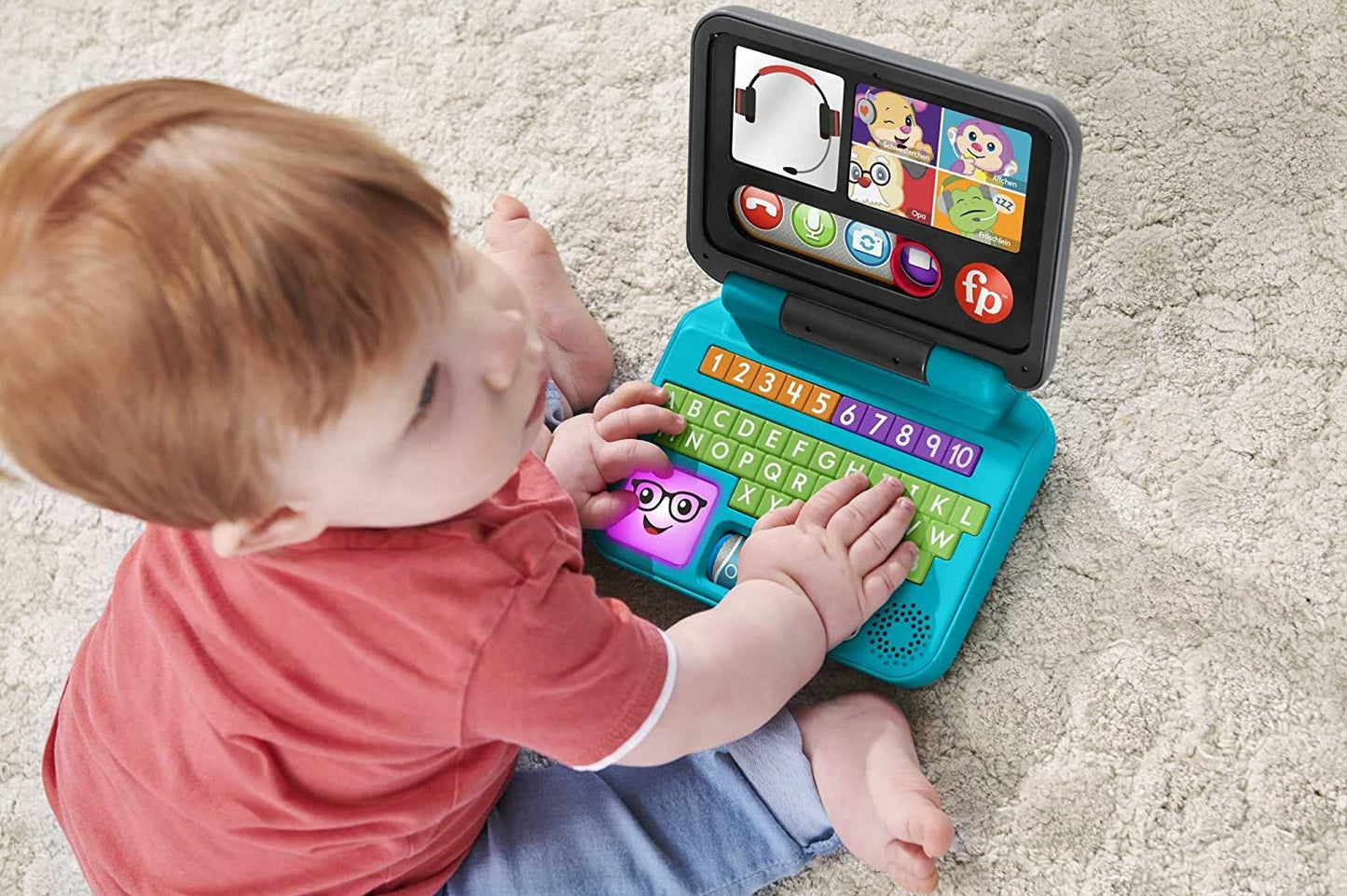 FISHER-PRICE laptop interaktywny J.NIEMIECKI 6m+