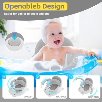 PHINTORY scăunel de baie cu ventuze 6m+