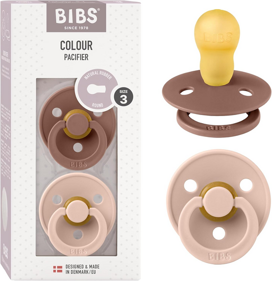 BIBS COLOUR suzete calmante 2 bucăți cauciuc 18 luni+