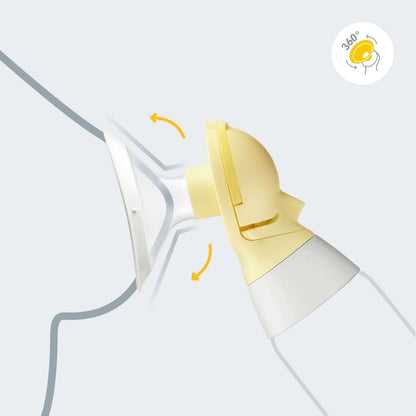 MEDELA Swing Maxi Flex podwójn laktator 2-fazowyU1 z technologią FLEX™, wygodna pozycja odciągania 360°