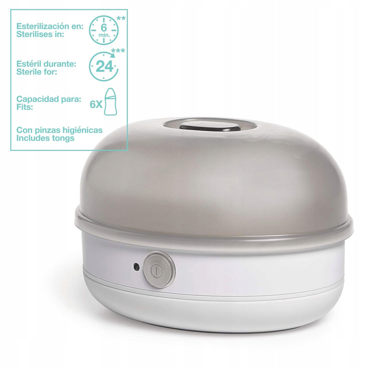 SUAVINEX 3 în 1 sterilizator electric și cu microunde + clești