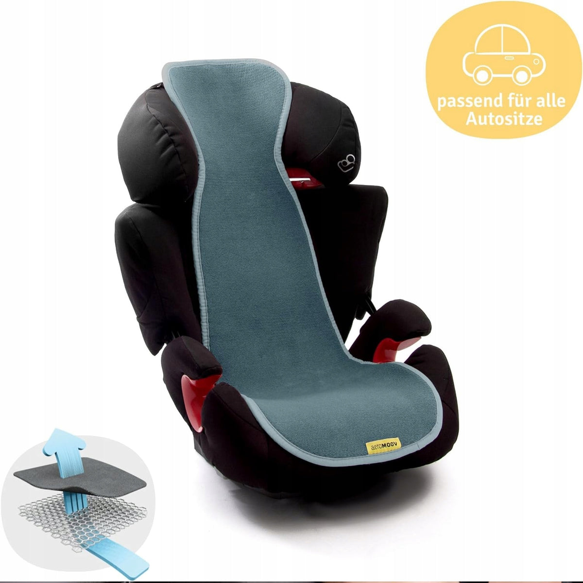 AEROMOOV vzduchová vrstva PROTI POTU vložka do autosedačky skupina 2/3