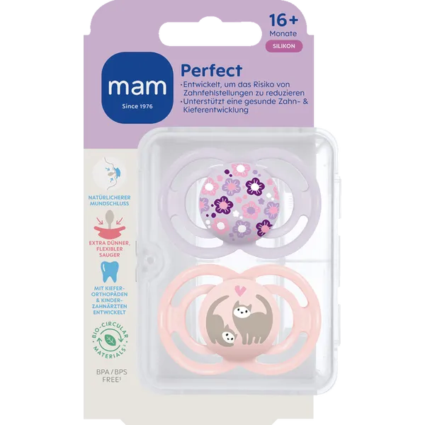 MAM Perfect suzetă de calmare din silicon 16m+ x2