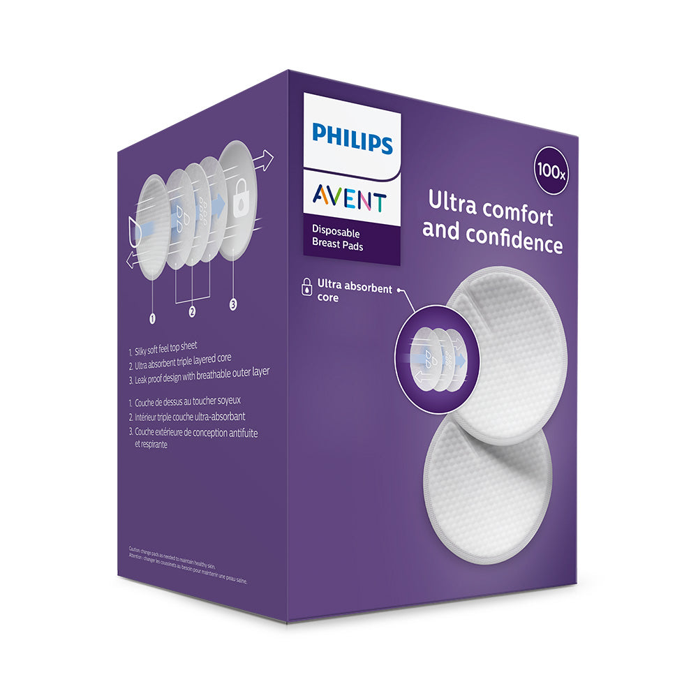 Еднократни вложки Philips Avent бял 100 бр.