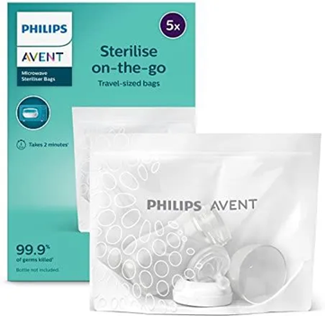 Pungi PHILIPS AVENT pentru sterilizare la microunde x5