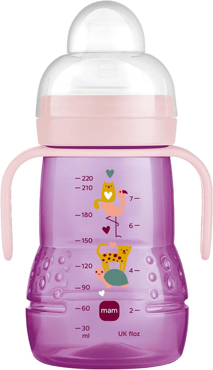 MAM Trainer+ kubek niekapek 220 ml z 2 ustnikami, 4 m+