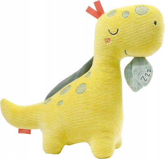 FEHN sztruksowa przytulanka z lampką nocną DINO 20 x 23 cm