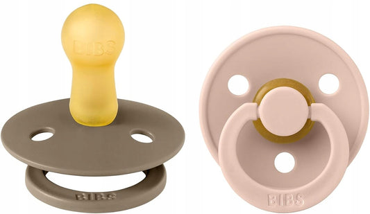 BIBS COLOUR smoczki uspokajające 2pack kauczuk 6msc+