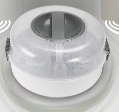 ALECTO BW-04 sterilizator cu microunde pentru 4 biberoane + clește și măsură