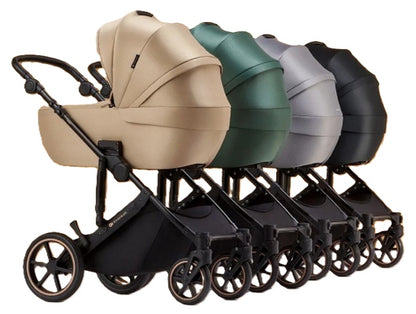 KINDERKRAFT PRIME2 PRO cărucior multifuncțional 3 în 1 până la 22 kg + scoica MINK PRO