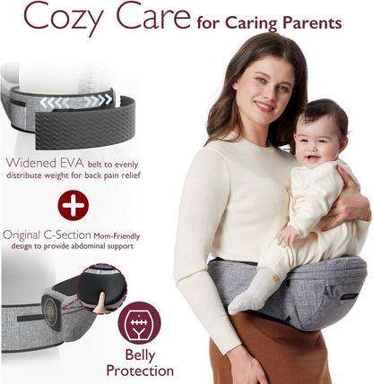 MOMCOZY scaun port-bebe de șold până la 20kg