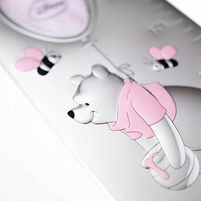 VALENTI Disney Kubuś Puchatek miarka wzrostu ze srebra i drewna 140 cm