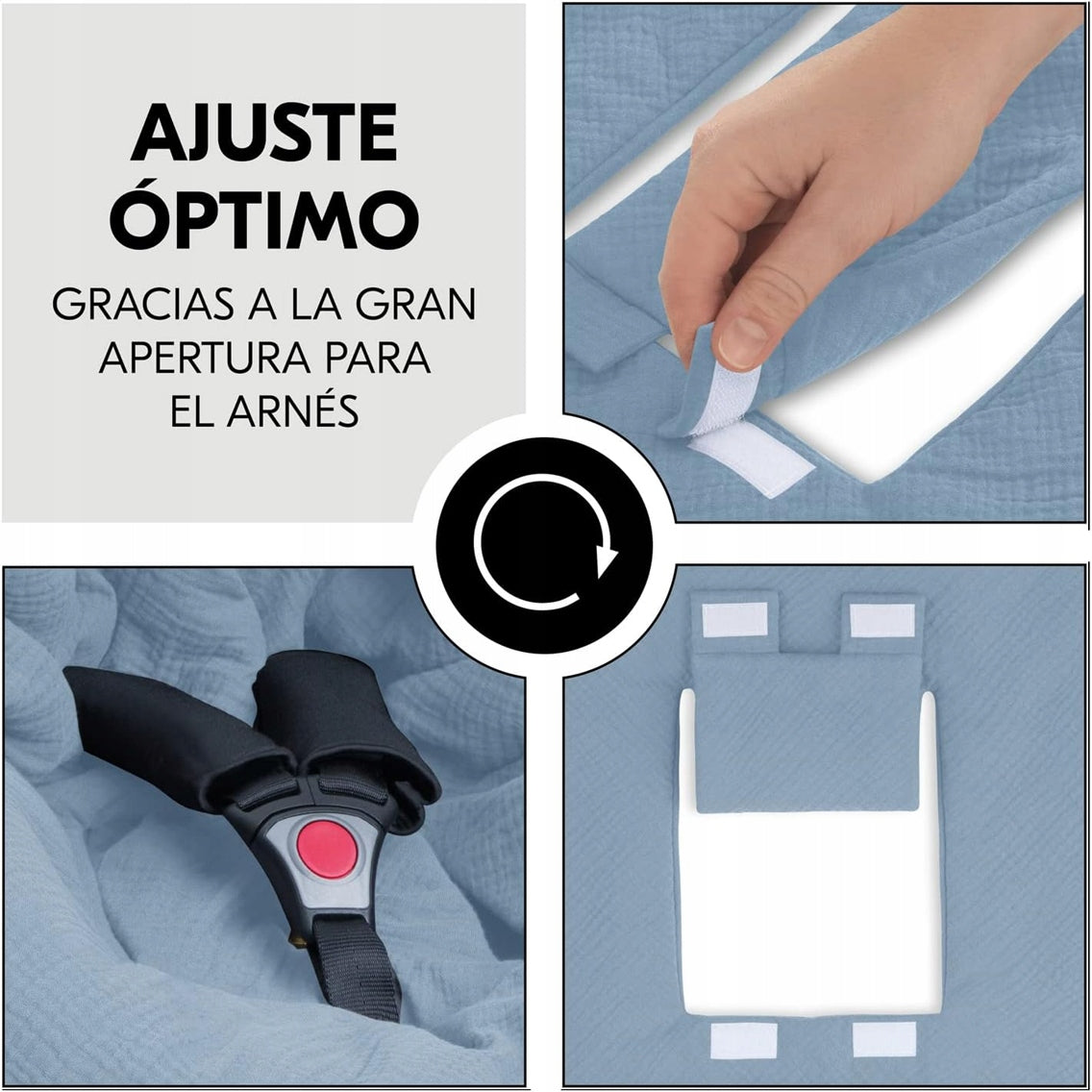 HAUCK SNUGGLE SO COSY înfășător pentru scaun auto, cărucior, păturică 75x75