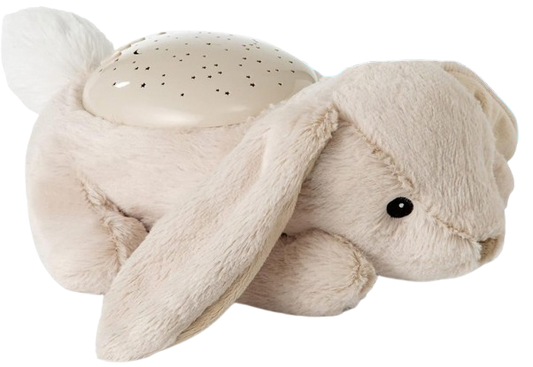 CLOUD B Dream Buddies jucărie de alint cu proiector de stele IEPURAȘUL BENNY 31 cm