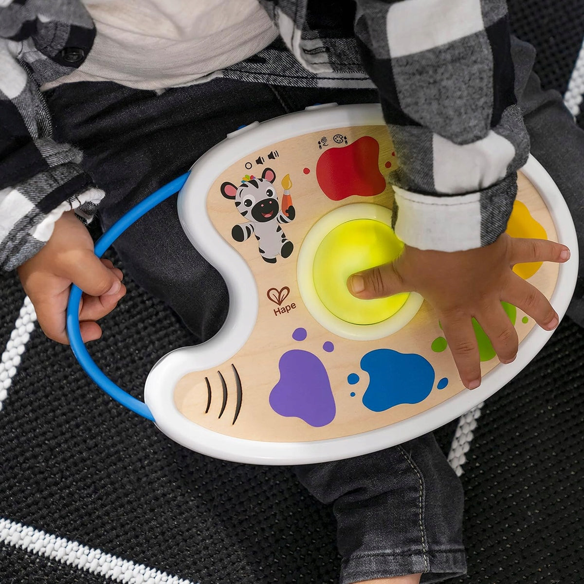 HAPE Magic Touch paletă muzicală de pictură în 3 limbi 17,5 x 27 cm