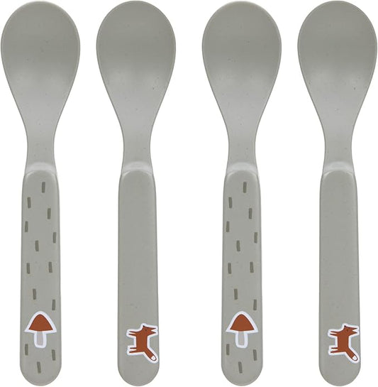 LASSIG set de lingurițe pentru bebeluși 6m+ x4 Little Forest Fox