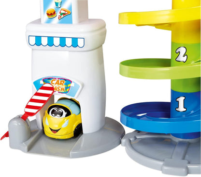 CHICCO Multilevel Car Parking multi-level parking garage + Turbo Ball car