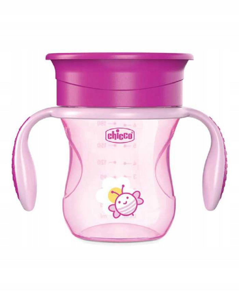 CHICCO Perfect Cupdrip cup 360 °age 12 m+colour pinkcapacity 200 mlmaterials polypropylene