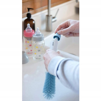 BEABA 2în1 perie pentru curățarea sticlelor și tetinelor 29,5 cm
