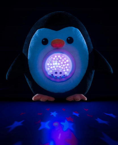 BUBZI Pingwin przytulanka, projektor gwiazd