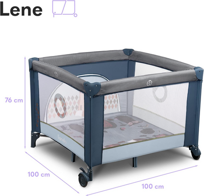LIONELO FIE pătuț de călătorie țarc 100x100cm PÂNĂ LA 15KG