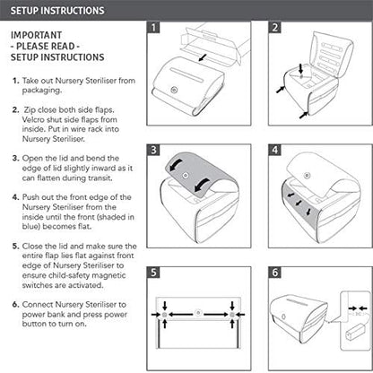 MUNCHKIN UV 59S sterilizator portabil pentru jucării 5' 360 de grade