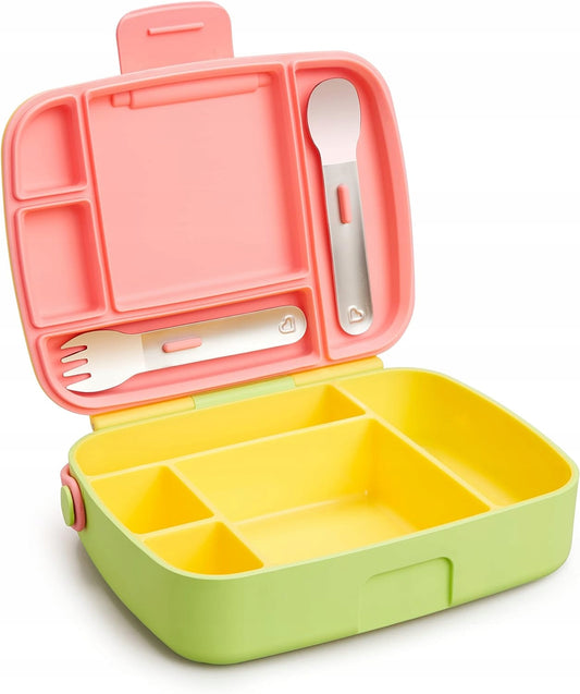 MUNCHKIN Bento Box śniadaniówka + sztućce, 5 komór