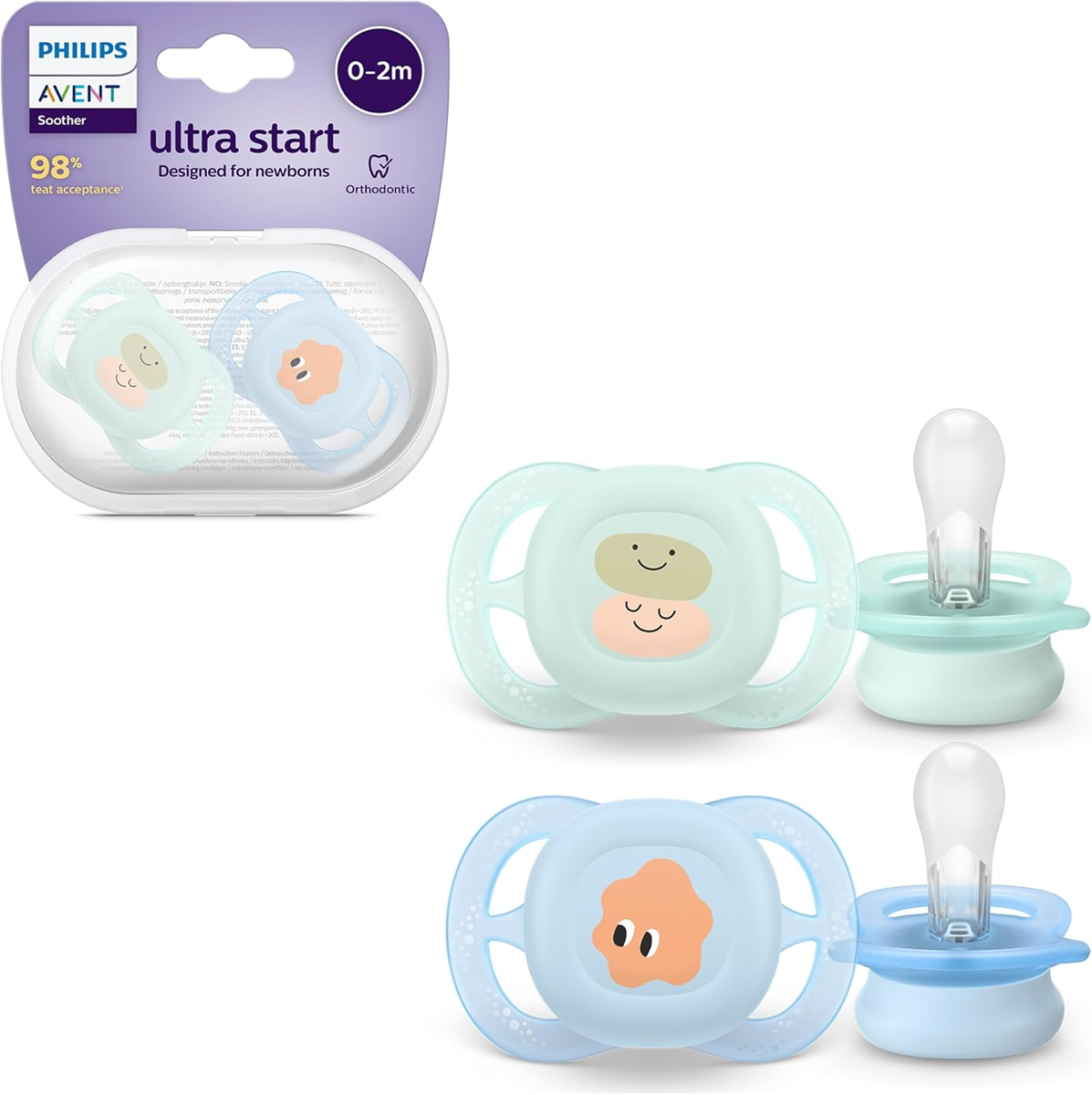 PHILIPS AVENT Ultra Start suzete x 2 0-2 luni