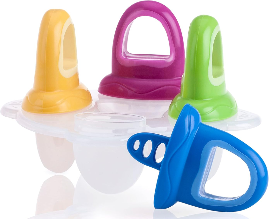 NUBY forma do lodów w kształcie smoczka 4 sztuki + taca do zamrażania