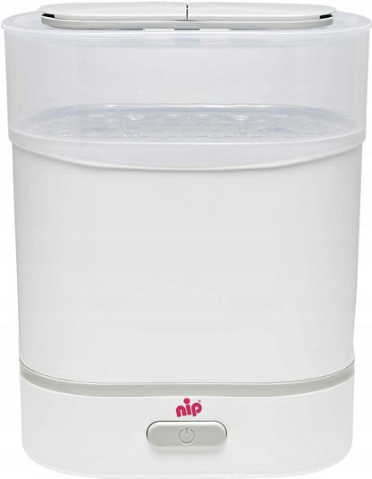NIP 3w1 sterylizator podgrzewacz parowar + szczypce biały do słoiczków, BPA free