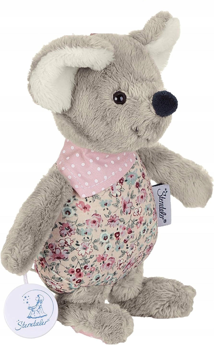 STERNTALER Mabel egér zenélődobozzal, 18 cm „O