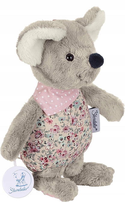 STERNTALER Mabel egér zenélődobozzal, 18 cm „O