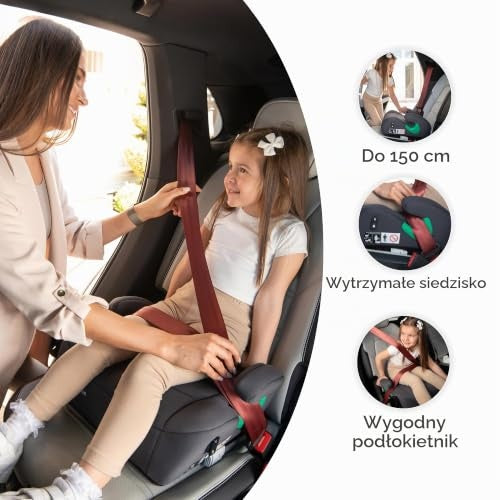 KikkaBoo i-Pop înălțător i-Size Isofix 125-150 cm