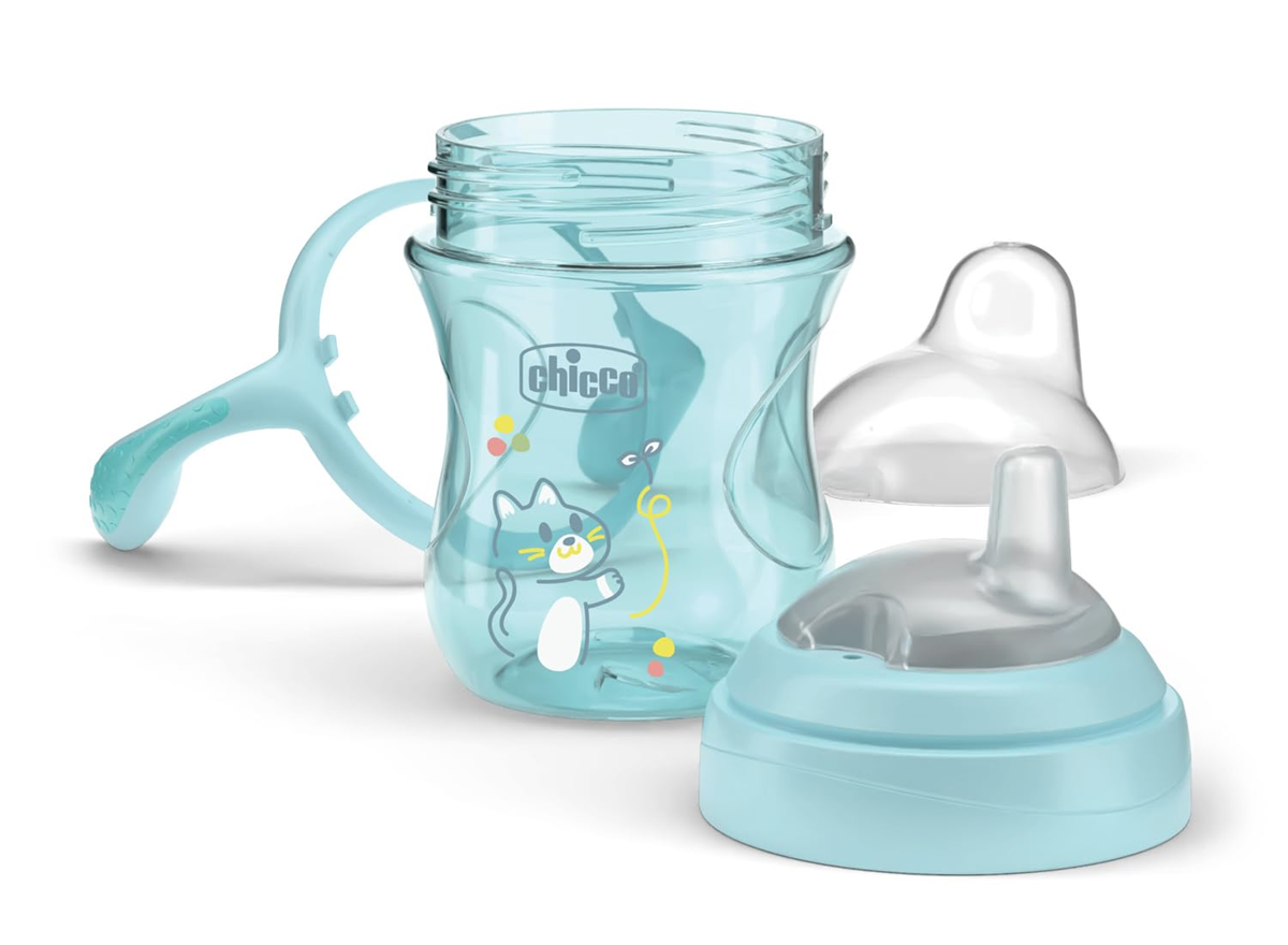 CHICCO Transition Cup non-spill cup with spout and handles, 200 ml, 4+ months