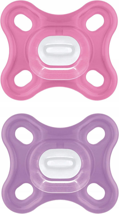 MAM COMFORT suzetă pentru prematuri și nou-născuți x2 0 luni+