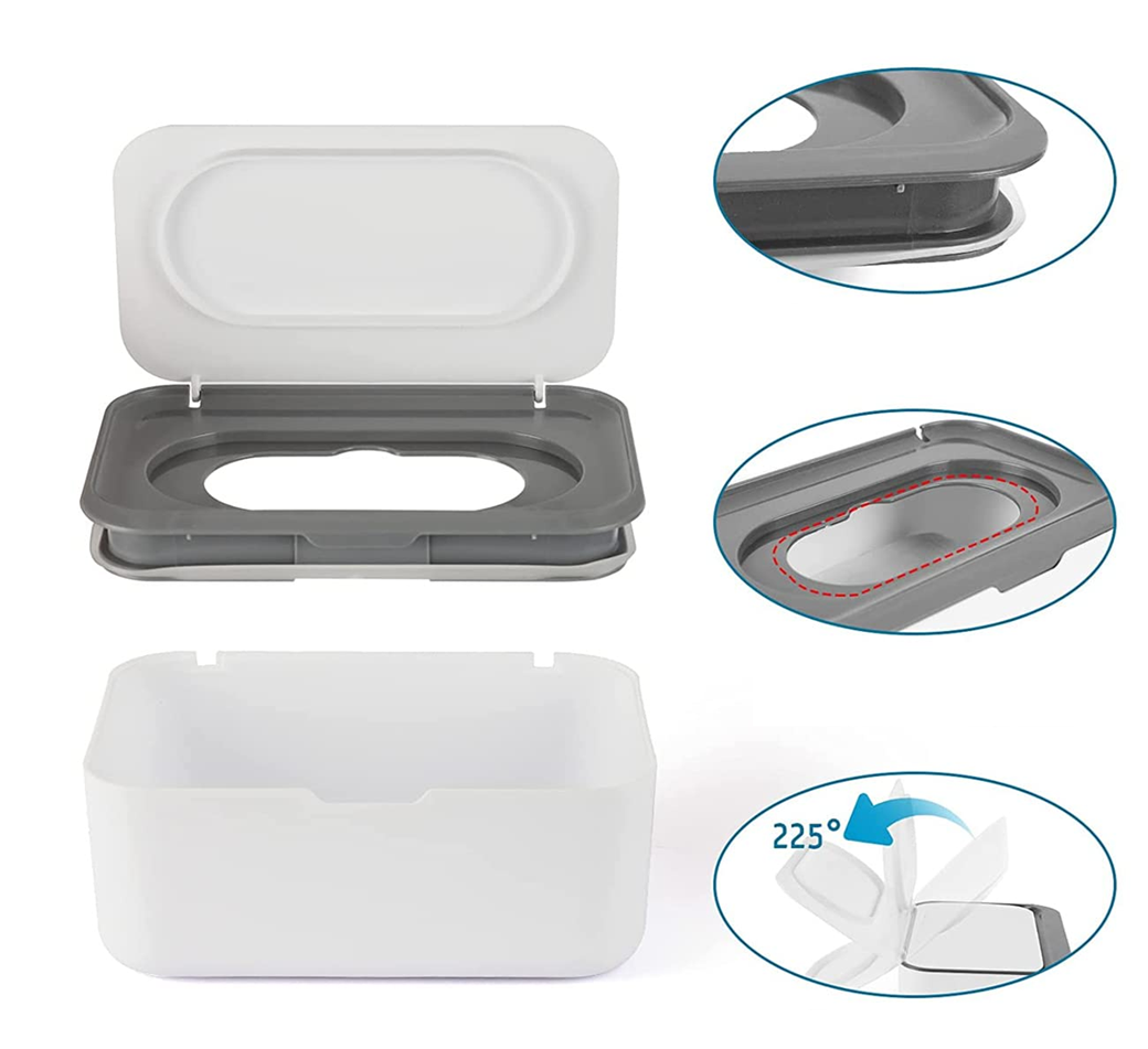 WET WIPE CONTAINER 13 x 19 x 7.5 cm, 80 wipes