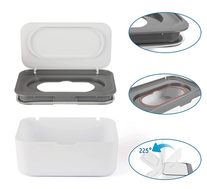 WET WIPE CONTAINER 13 x 19 x 7.5 cm, 80 wipes