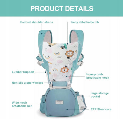 NUKIED marsupiu ergonomic cu centură lombară 6în1