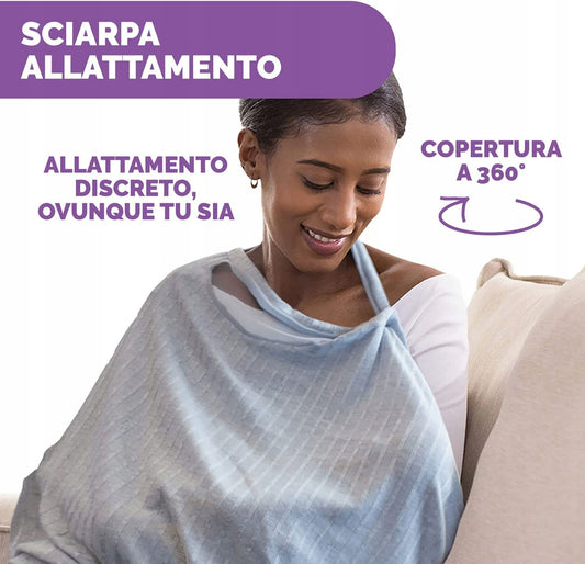CHICCO Boppy Infinity fular și protecție discretă pentru alăptare 2 în 1