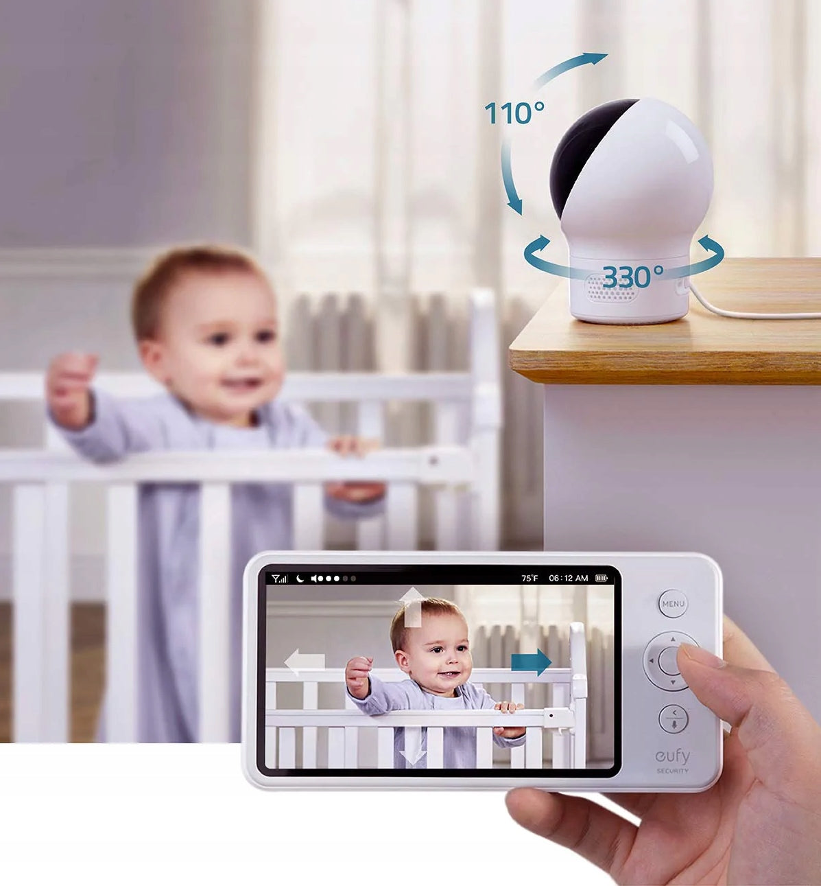EUFY SpaceView monitor video pentru bebeluși 5" FHSS